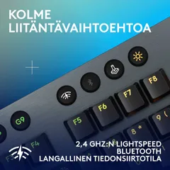 Logitech g915 x lightspeed langaton pelinäppäimistö tactile musta - 5