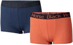 Black Horse lasten bokserit 2-pack J026 - Cognac-Midnight Blue - 1