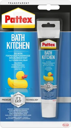 Pattex silikonimassa 50ml tuubi Bath&Kitchen transparent - 1