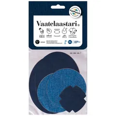 FabPatch tekstiilipaikka Vaatelaastari Denim 5 kpl - 1