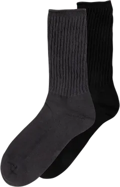House miesten kiristämättömät sukat 193HNO2405 2-pack - Dk grey/ black - 1