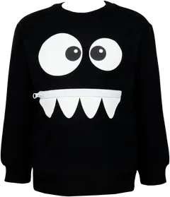 Ciraf lasten collegepusero Monster - BLACK - 1