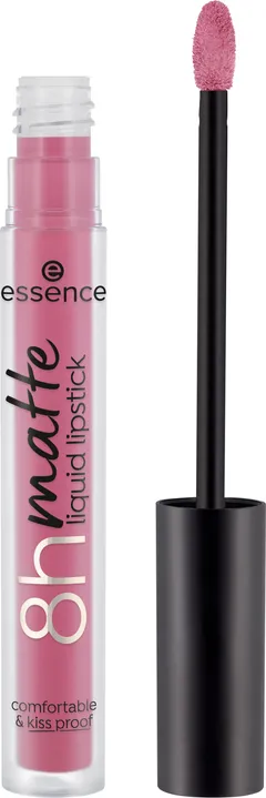 essence 8h matte liquid lipstick nestemäinen mattahuulipuna 2,5 ml - Pink Blush - 1