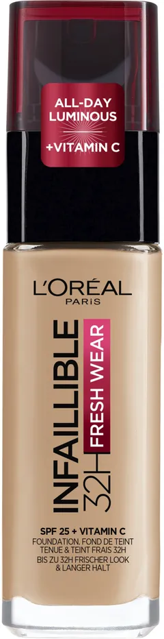 L'Oréal Paris Infaillible Fresh Wear 140 Golden Beige meikkivoide 30ml - 1