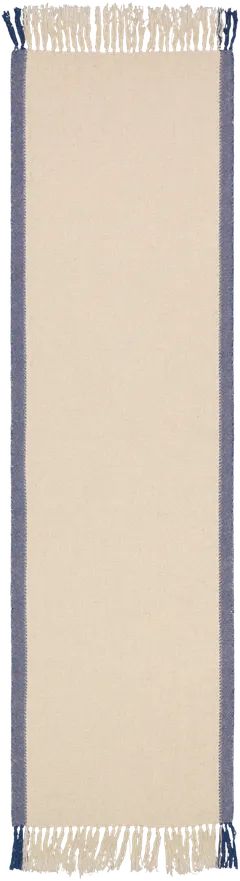 House kaitaliina 40x140 cm pellavasekoitetta, denim/ beige - 1