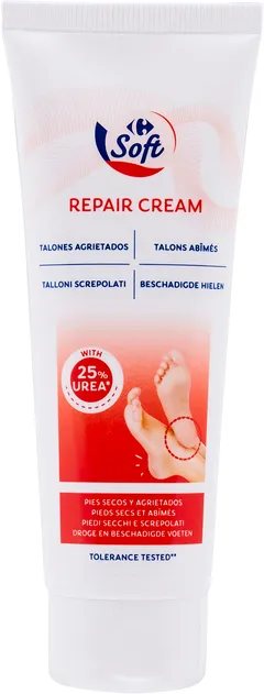 Carrefour Soft Repair Cream jalkavoide kantapäille 125 ml - 1