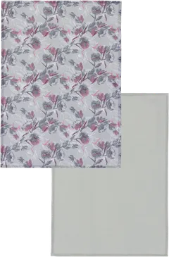 House keittiöpyyhe Flower/ Waffel 50x70 cm 2-pack - 1