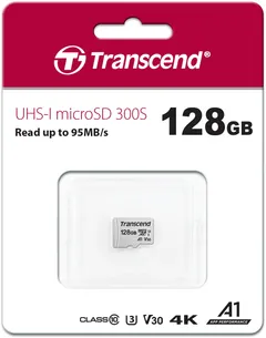Transcend 300S muistikortti128GB U3A1 Micro SD - 2