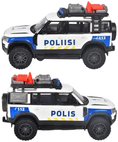 Majorette Grand Series Land Rover, suomalainen poliisiauto, valo- ja äänitoiminto, 12,5 cm - 4