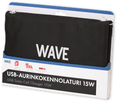 Wave Aurinkokennolaturi 15W, Musta - 2