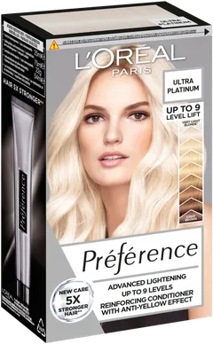 L'Oréal Paris Preference Le Blonding Ultra Platinum 9 asteen ultravoimakas vaalennus 1kpl - 1