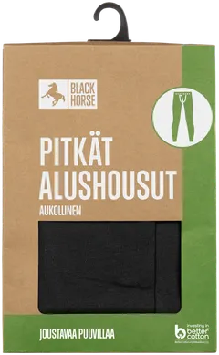 Black Horse miesten pitkät alushousut Basic I135 - BLACK - 3