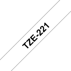 Brother tarranauha TZe221 musta teksti valkoisella pohjalla, 9 mm - 3