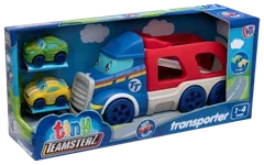 Tiny Teamsterz lelu Transporter ja kaksi pikkuautoa - 2