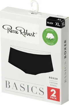 Pierre Robert naisten alushousut Basics Boxer 2-pack HA57 - BLACK - 2