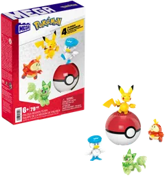 Mega Pokémon -Paldea rakennussetti neljä hahmoa ja Poké-pallo - 1
