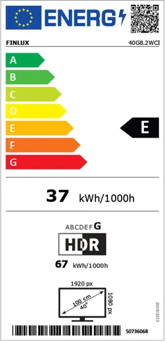 Finlux 40" FullHD Android Smart LED TV 40G8.2WCI valkoinen - 4