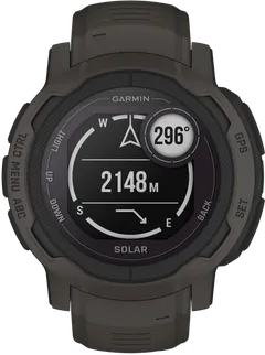 Garmin Instinct 2 solar multisport GPS kello, tummanharmaa - 2