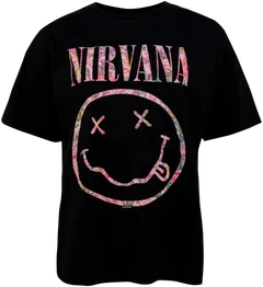 Nirvana naisten rock t-paita - BLACK - 1