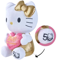 Hello Kitty 50-vuotisjuhlapehmo, 30 cm, Golden edition lahjapakkaus - 3