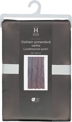 House osittain pimentävä verho Marli-Mavis 140x250 cm, harmaa - 2