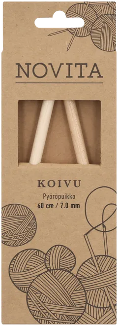 Novita Pyöröpuikko koivu 60cm - 7mm - 1