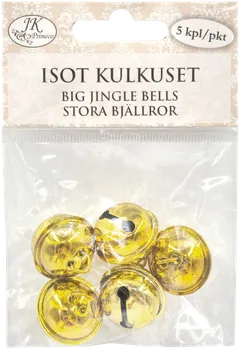 J.K. Primeco Isot kulkuset kulta 5kpl - 1