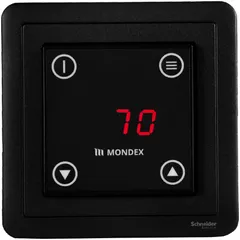 Sähkökiuas Mondex Teno E2 6.6 KW musta - 2