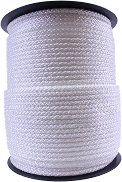 Piippo Palmikoitu polyesteriköysi 8mm, valkea - 1