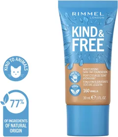 Rimmel Kind & Free Skin Tint Foundation 30 ml, 160 Vanilla meikkivoide - 3
