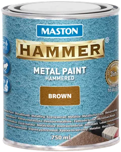 Maston metallimaali Hammer Vasaralakka ruskea 750 ml - 1