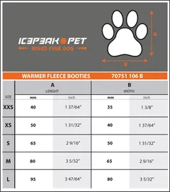 Icepeak Pet koiran fleecetossu Warmer 4kpl XS harmaa - 3