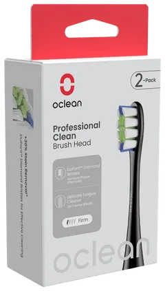 Oclean Professional Clean -harjaspää, 2 kpl, Musta - 2