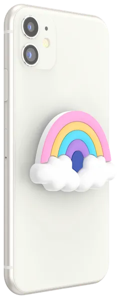 Popsockets puhelinpidike PopGrip Rainbow Fluff - 6