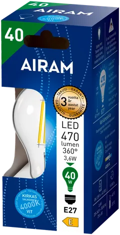 Airam LED Vakio 3,6W 470lm 4000K E27 kirkas - 2