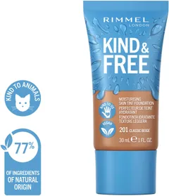 Rimmel Kind & Free Skin Tint Foundation 30 ml, 201 Classic Beige meikkivoide - 3