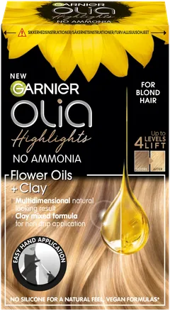 Garnier Olia High Lights 1 kestoväriraidat vaaleille hiuksille 1kpl - 1