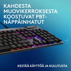 Logitech g915 langallinen pelinäppäimistö tactile musta - 6