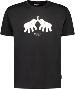 Finlayson Arkismi miesten T-paita Elefantti Kaverukset - BLACK - 1