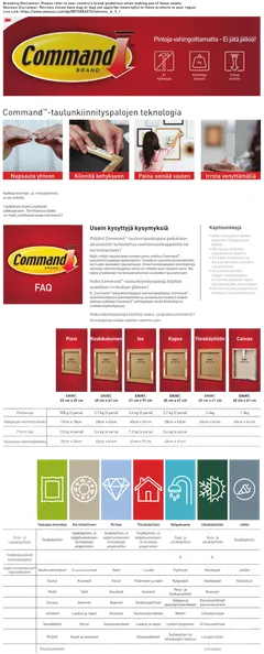Command™ Keskikokoiset taulunkiinnityspalat 17201-4PK - 6