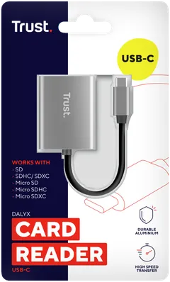 Trust Dalyx fast USB-C kortinlukija - 1