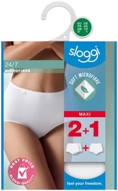 Sloggi Maxi 24/7 naisten alushousut 3-pack - BLACK - 3