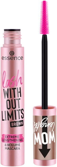 essence lash WITHOUT LIMITS BROWN EXTREME LENGTHENING & VOLUME MASCARA 02 Brown 13 ml - 1