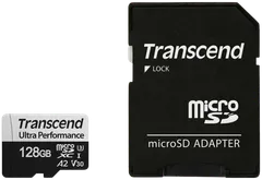 Transcend 340S 128GB U3 microSDXC muistikortti (R160 W90 MB/s) - 3