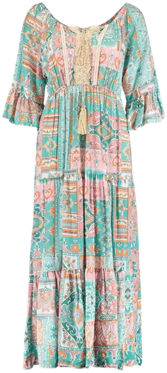 Zabaione naisten mekko Elise BK-157-021 - turquoise - 1