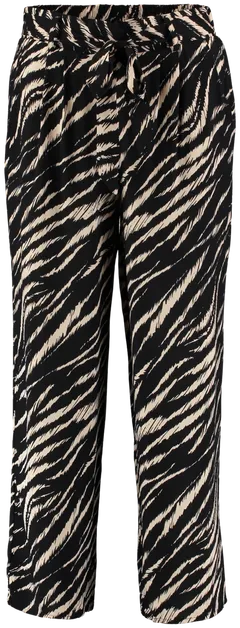 Hailys naisten housut Cira WOV-PR1908009 - 6831 black zebra - 1