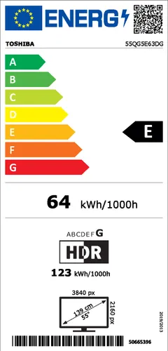 Toshiba 55" 4K UHD QLED Google TV 55QG5E63DG - 4
