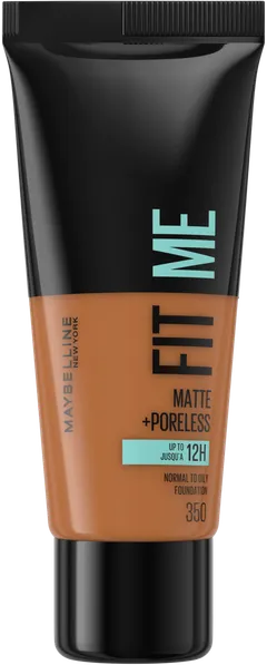 Maybelline New York Fit Me Matte+Poreless -meikkivoide 350 Caramel 30ml - 1