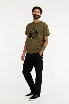 Finlayson miesten t-paita Sukukokous - Olive green - 3