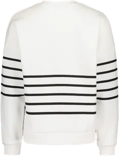 WKLY. naisten collegepusero 213W301105 - Off white/stripe - 2